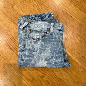Free People ditzy floral jeans